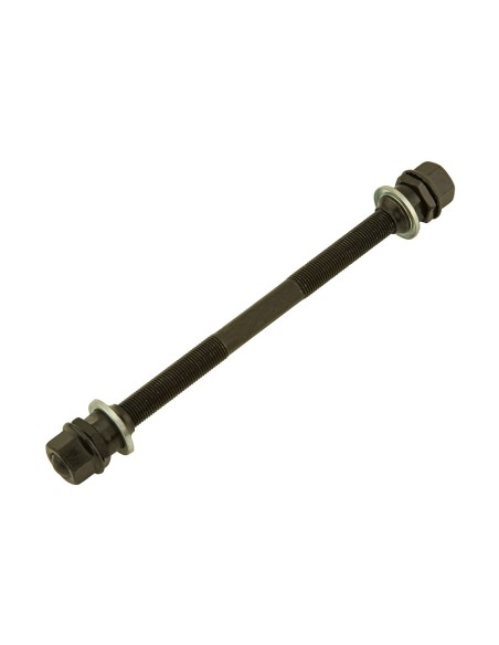 Hub Axle 3/8x175mm 5/16 Cone Black.